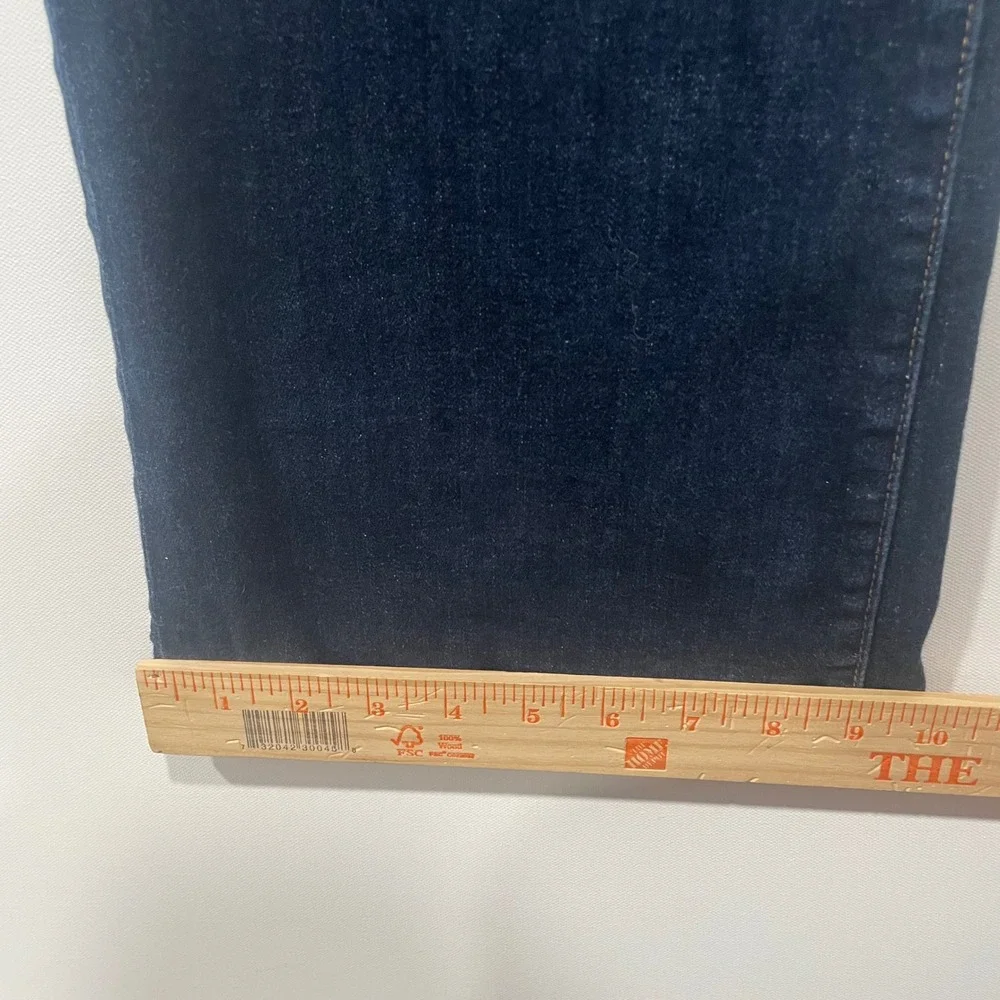 American Eagle Kick‎ Boot Jeans Women Dark Wash Next Level Stretch Size 16 35x30